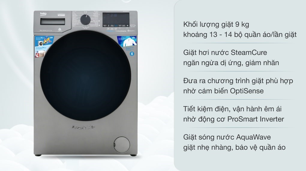 Máy giặt hơi nước Beko