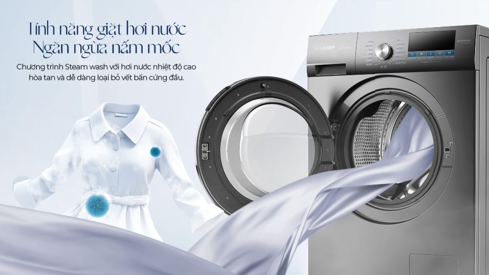 Máy giặt hơi nước Sharp
