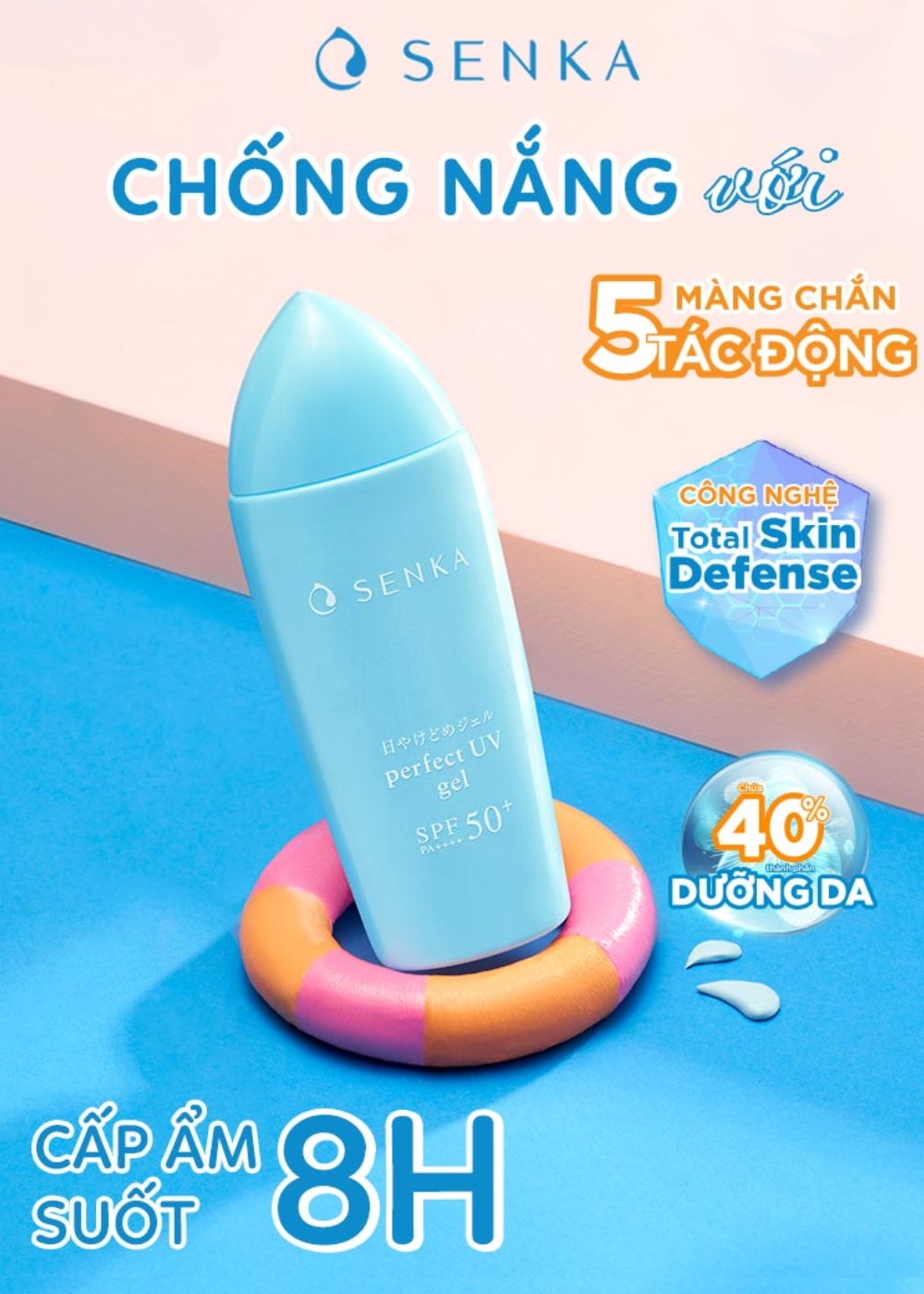 Kem chống nắng sinh học cấp ẩm 8g