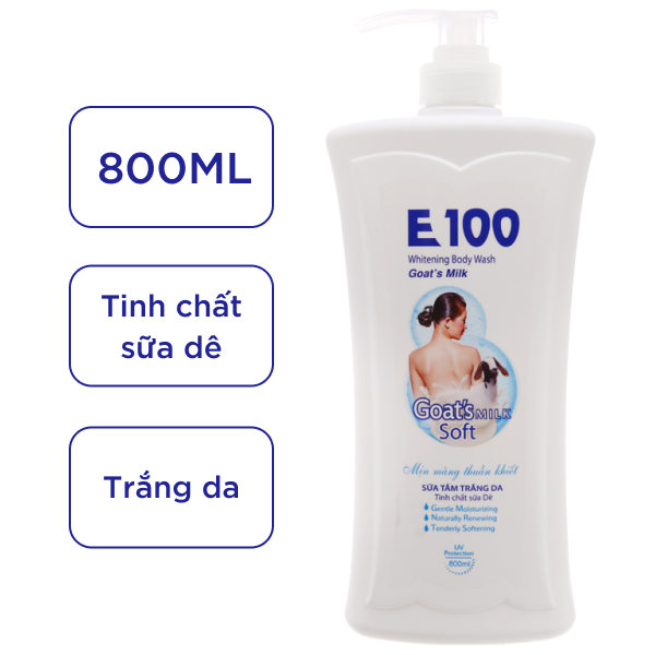 Sữa tắm trắng da E100