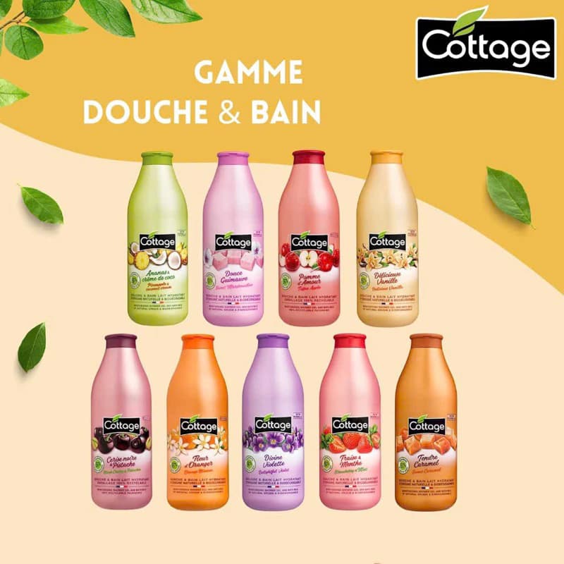 Sữa tắm trắng da Cottage đến từ Pháp