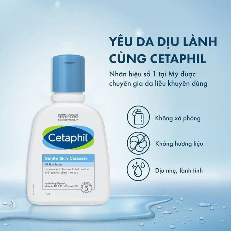 Sữa rửa mặt cho da khô Cetaphil Gentle Skin Cleanser