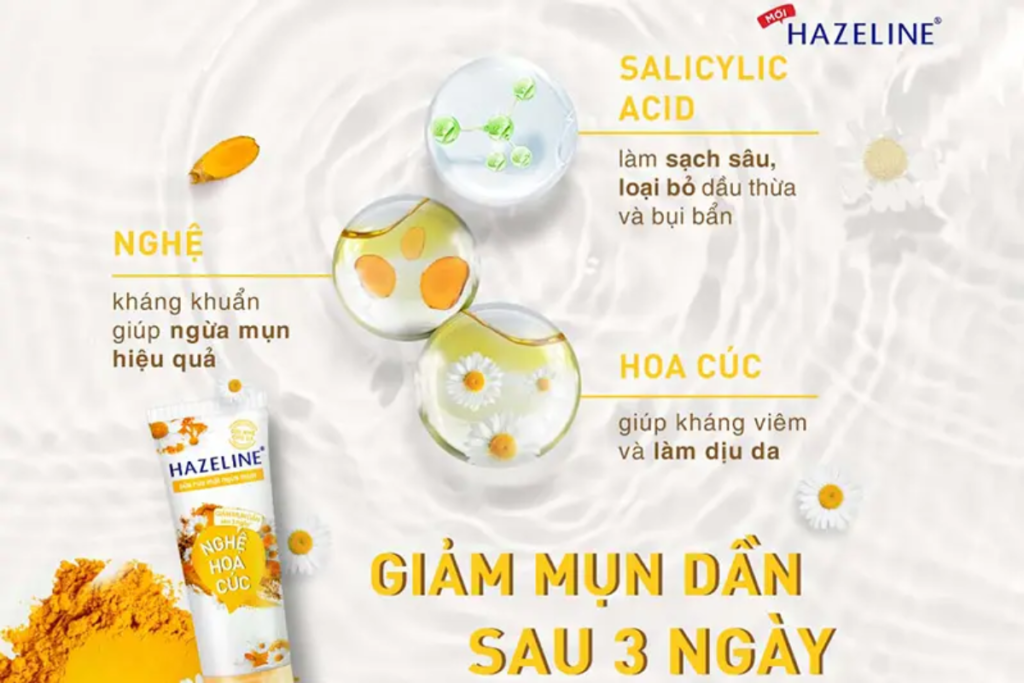 Sữa rửa mặt HHazeline Nghệ