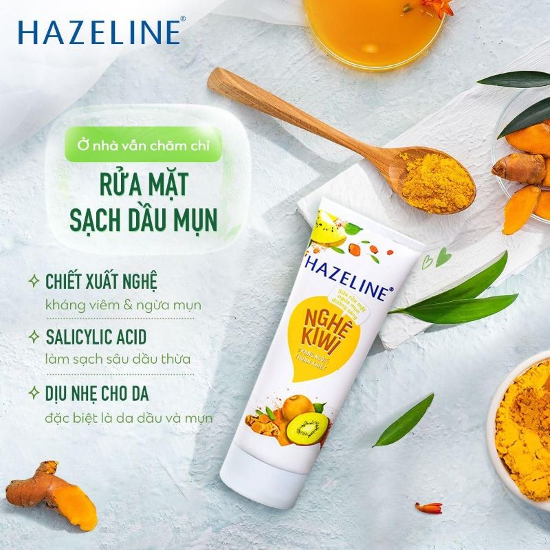 Sữa rửa mặt Hazeline Nghệ Kiwi