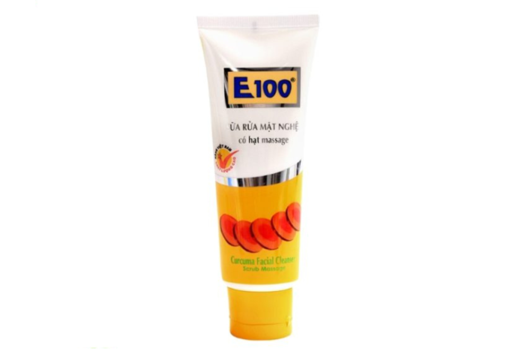 Thông tin sữa rửa mặt nghệ E100 có tốt không