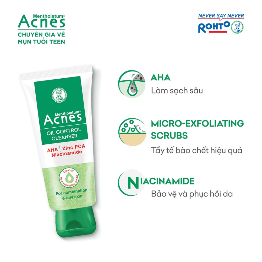 Sữa rửa mặt Acnes kiểm soát nhờn