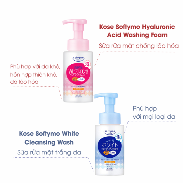 Sữa rửa mặt Kosé dưỡng trắng mền mịn