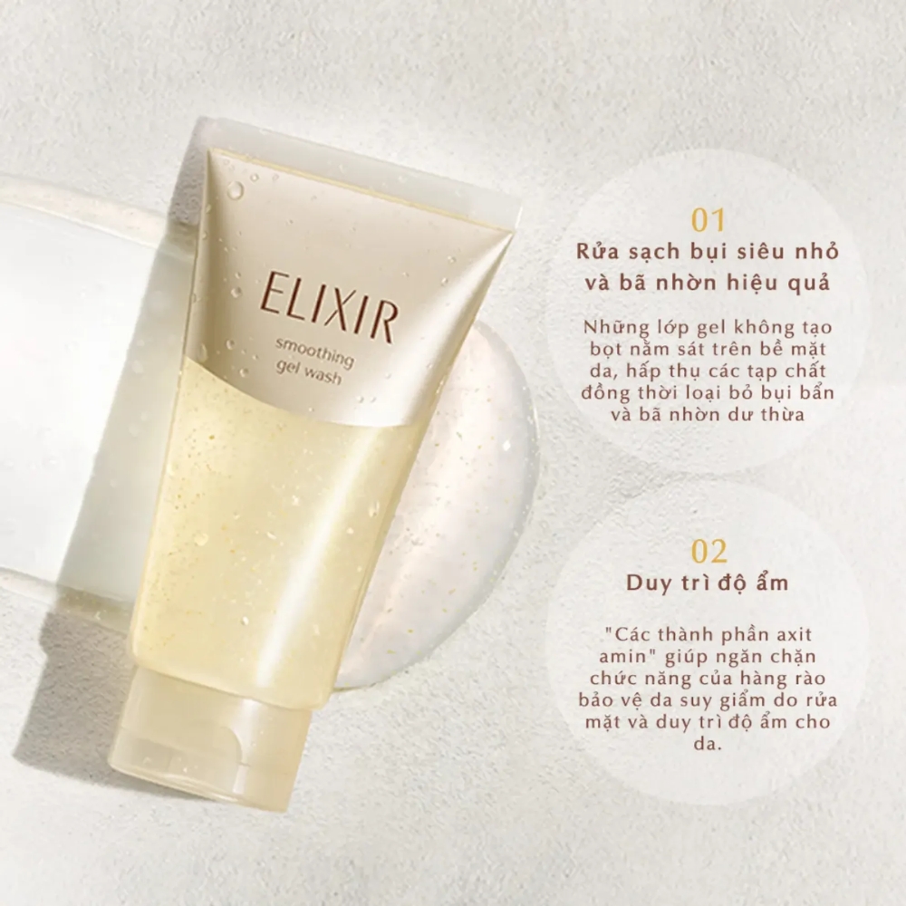 Sữa Rửa Mặt Elixir ngừa lão hóa