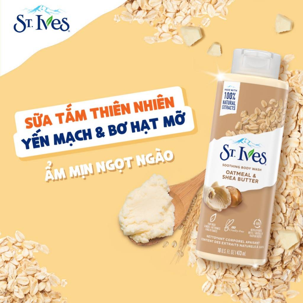 Sữa tắm St.Ives Yến Mạch & Bơ Hạt Mỡ