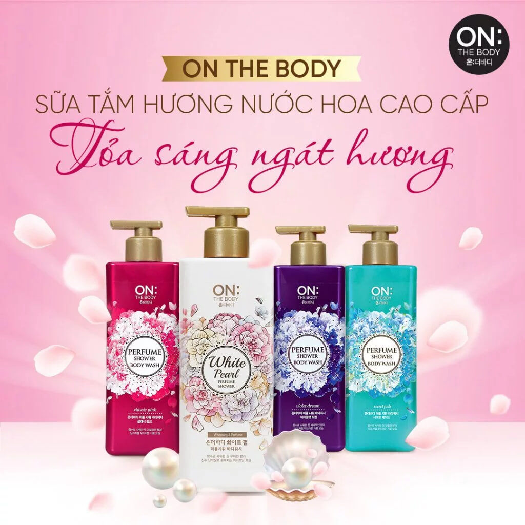 Sữa tắm On The Body Hàn Quốc lưu hương hoa thơm ngát suốt nhiều giờ