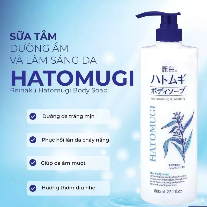 Sữa tắm Hatomugi từ hạt Ý Dĩ