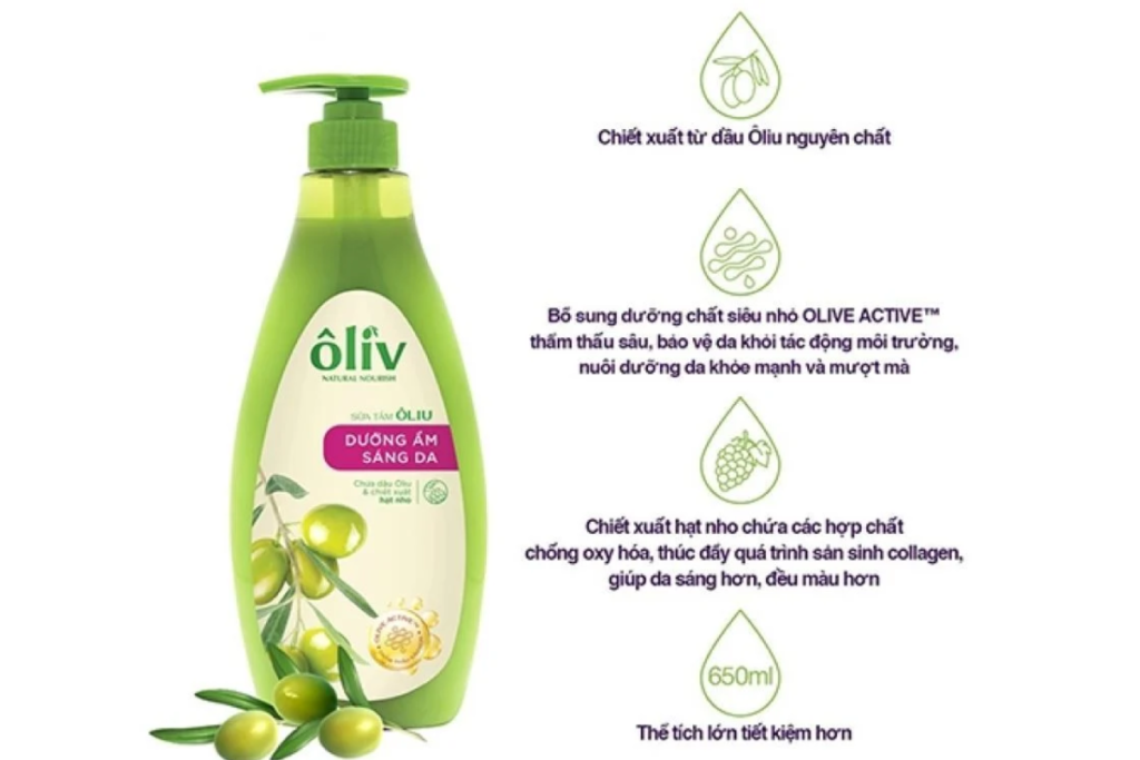 Sữa tắm trắng da cho nữ Oliv