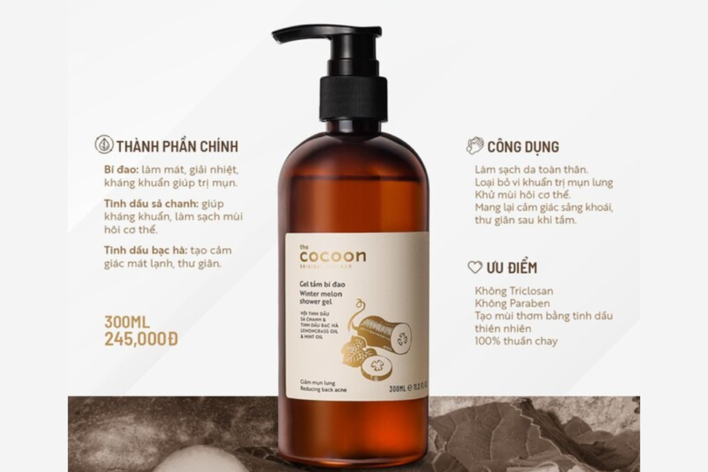 Sữa tắm trị mụn lưng Cocoon