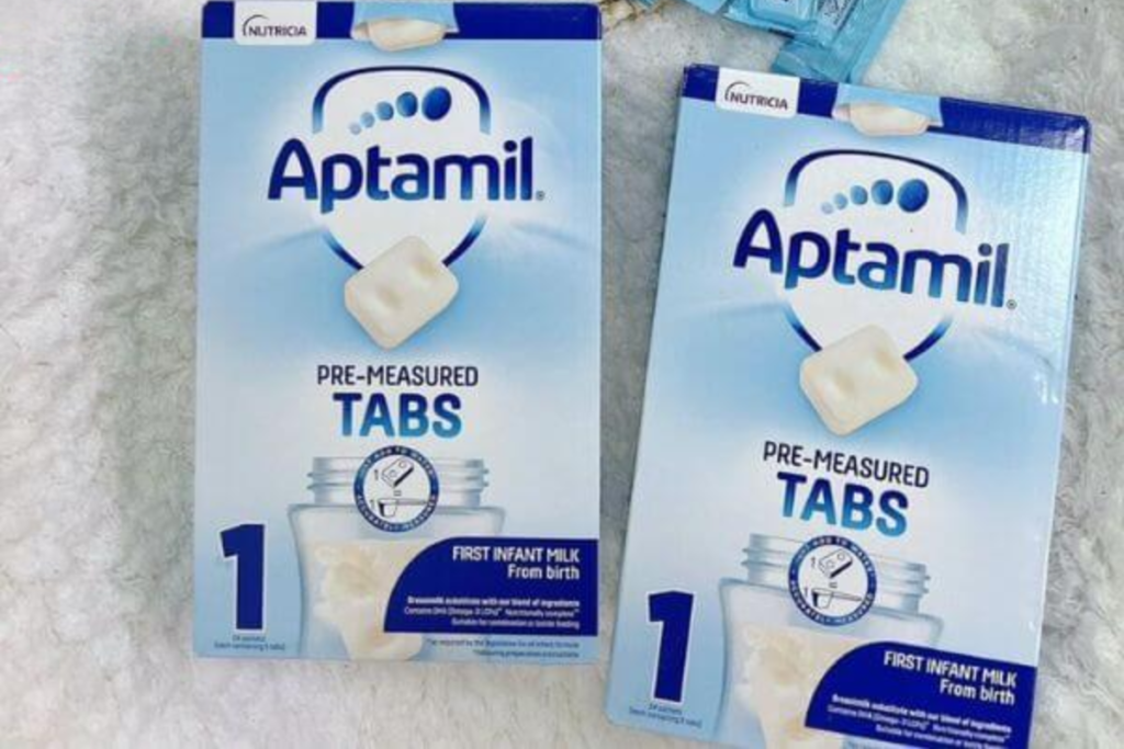 Chi tiết cách pha sữa Aptamil dạng thanh số 1