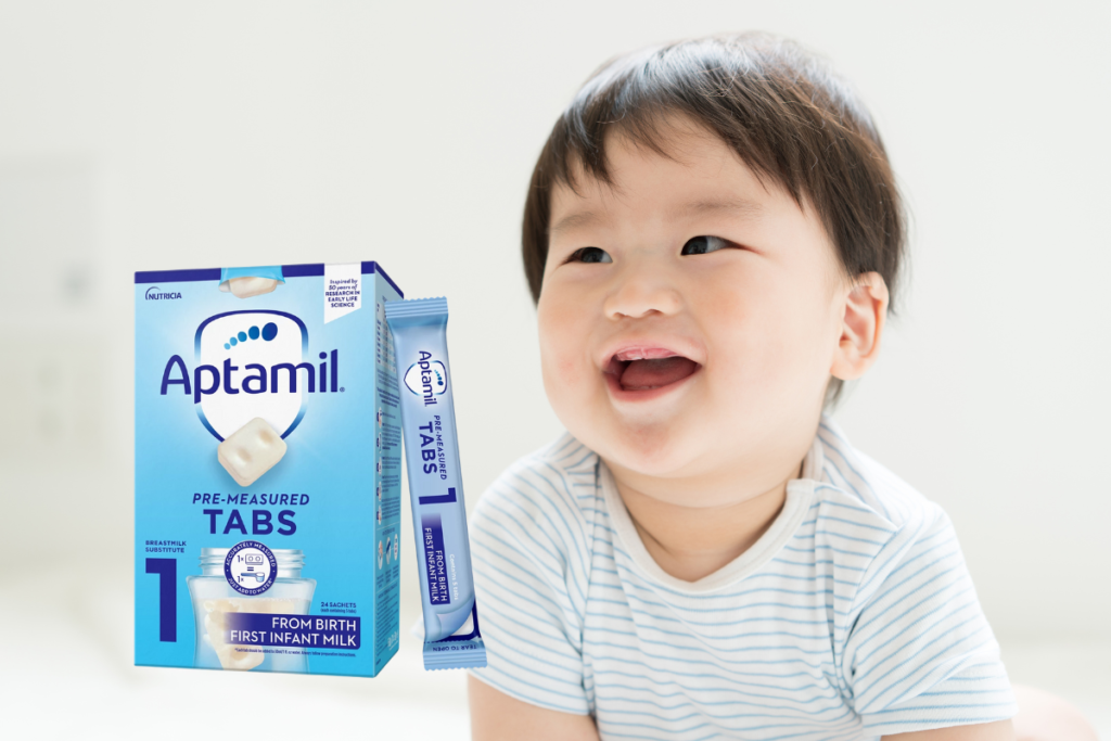 Gợi ý cách pha sữa Aptamil dạng thanh số 1