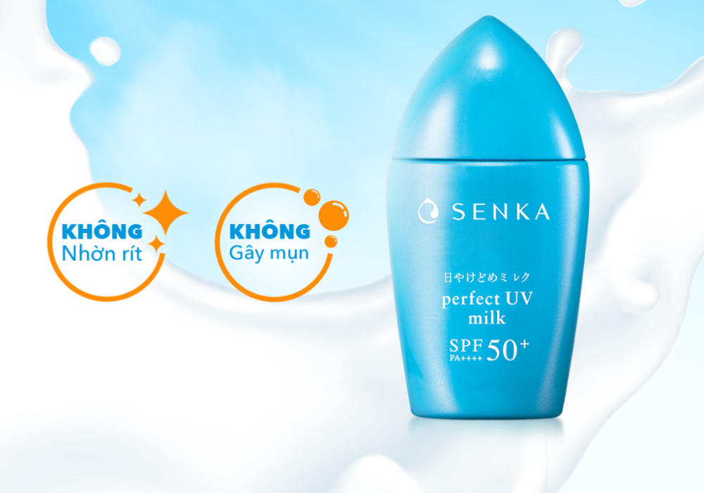 Kem chống nắng Senka Perfect UV Milk