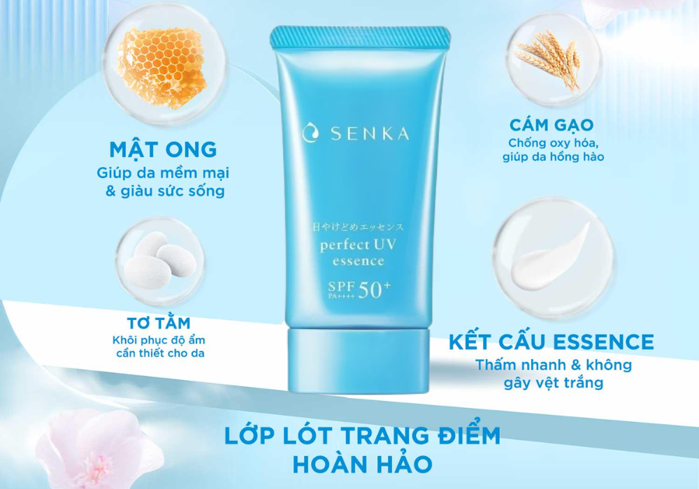 Kem chống nắng Senka Perfect UV Essence