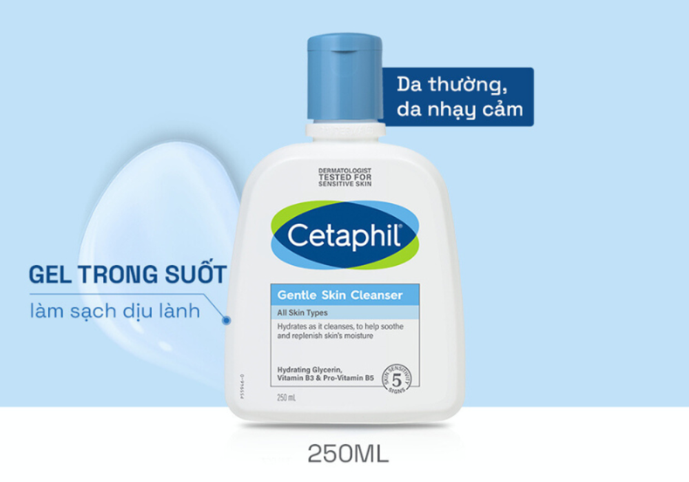 Sữa rửa mặt cho da nhạy cảm Cetaphil