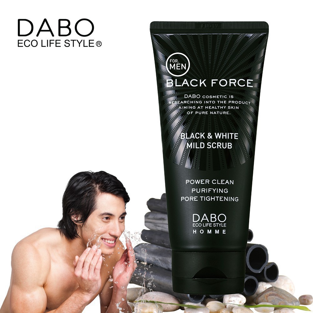 Sữa rửa mặt cho nam da dầu Dabo Black Force – For Men
