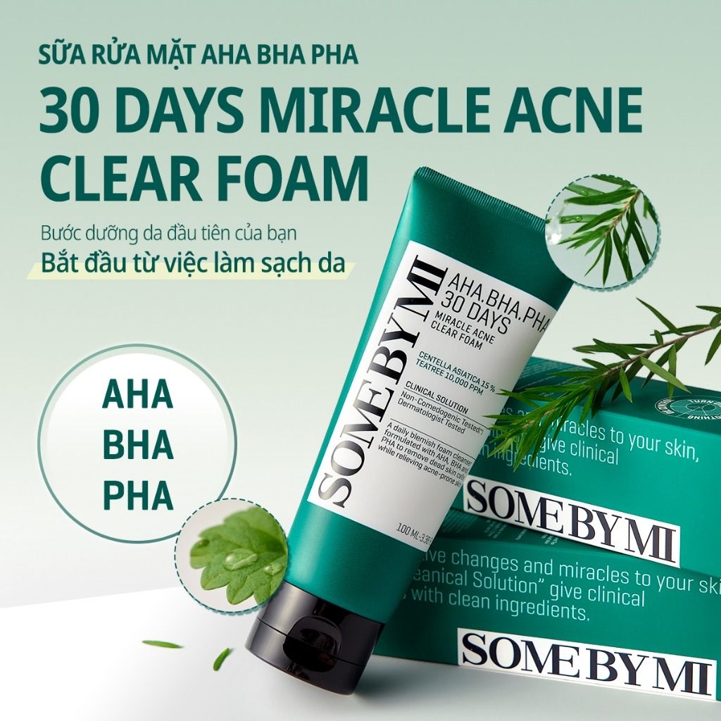 Sữa rửa mặt trị mụn Some By Mi