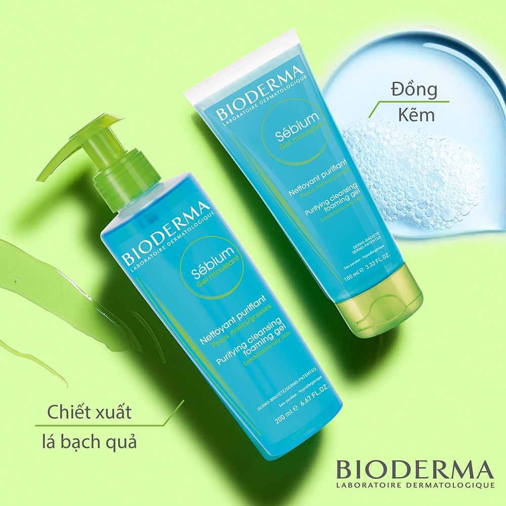 Sữa rửa mặt được bác sĩ da liễu khuyên dùng cho da dầu mụn Sébium Gel moussant