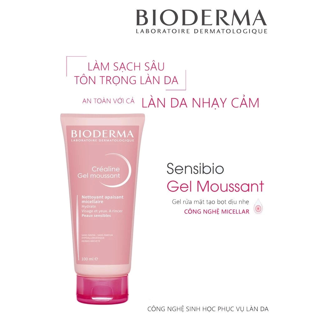 Sữa rửa mặt cho da nhạy cảm