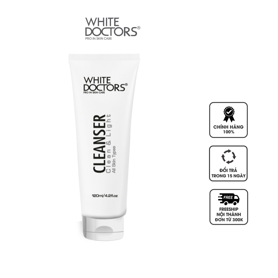 Sữa rửa mặt trị mụn White Doctors Cleanser giúp làm sạch sâu