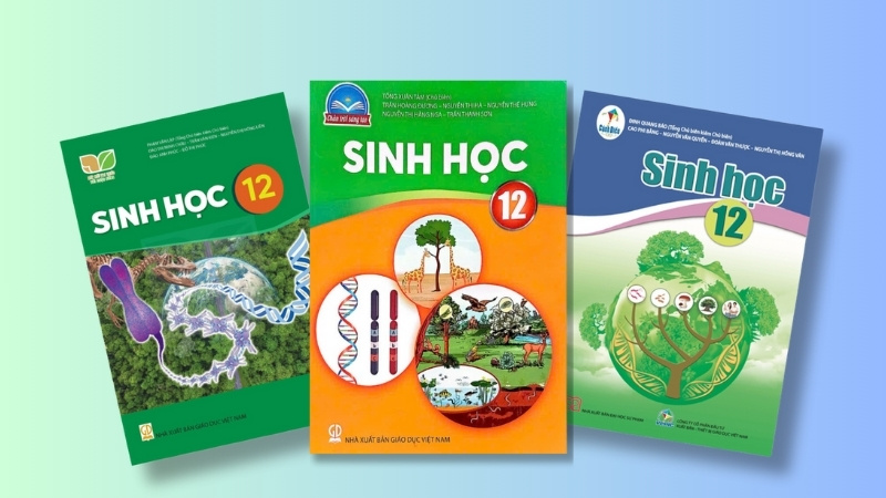 Sách giáo khoa sinh học lớp 12 của các nhà xuất bản