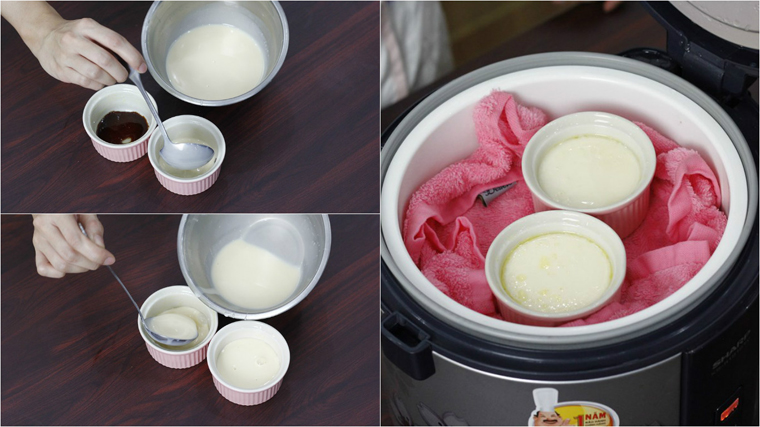 Cách làm bánh flan cho bé dễ dàng bằng nồi cơm điện