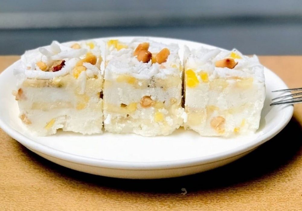 Kem chuối làm bằng sữa tươi