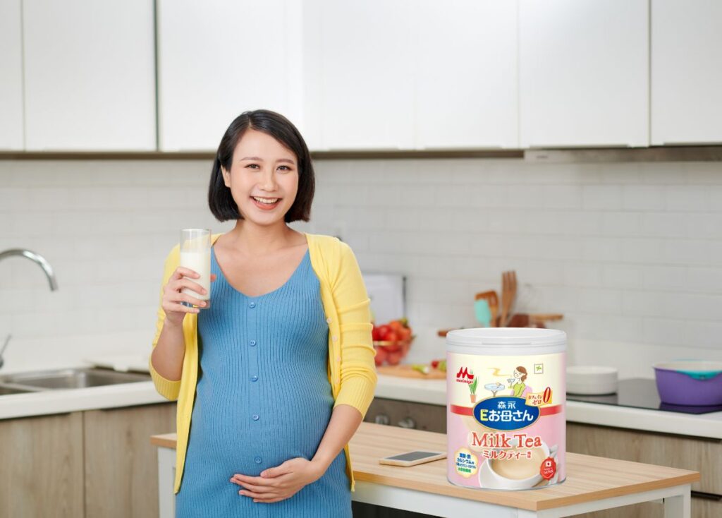 Pha sữa bầu Morinaga dạng lon