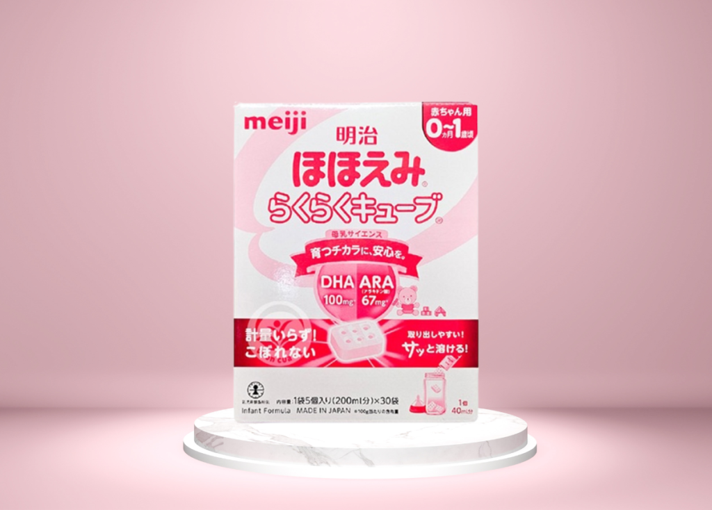 Cách pha sữa Meiji thanh
