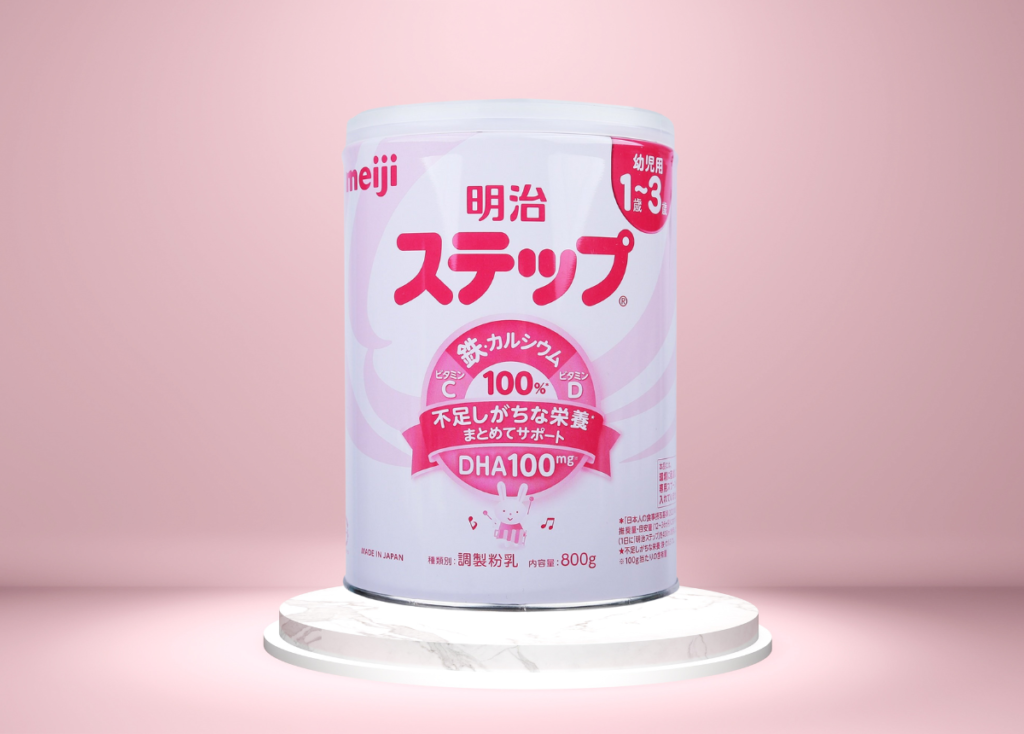 cách pha sữa meiji 1-3 tuổi
