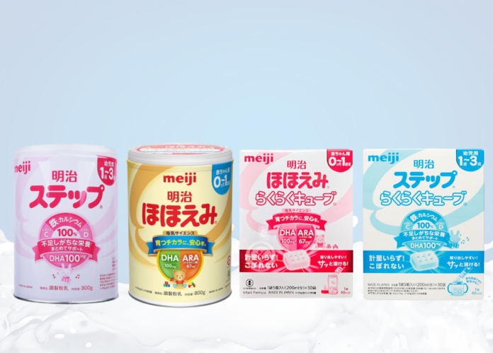 cách pha sữa meiji đúng