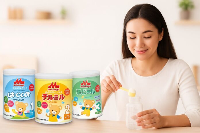 cách pha sữa morinaga