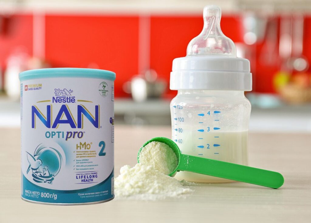 Một số lưu ý khi pha sữa và bảo quản sữa NAN Nga số 2