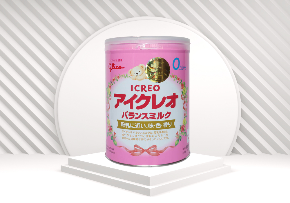 Sữa bột Glico Icreo chứa thành phần gần giống sữa mẹ 