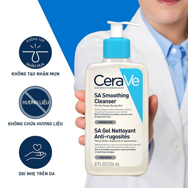 Sữa rửa mặt Cerave Renewing SA Cleanser