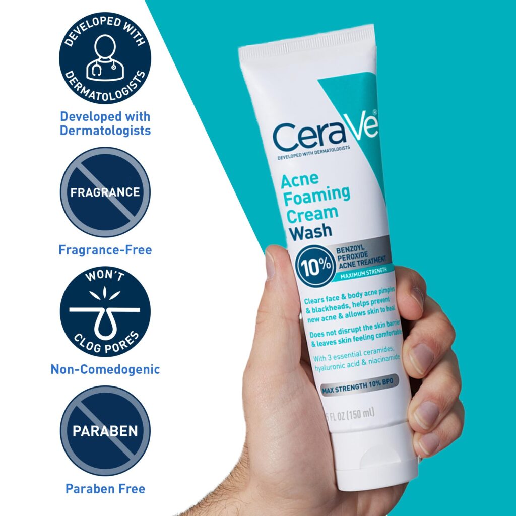 Sữa rửa mặt Cerave Acne Foaming Cream Cleanser