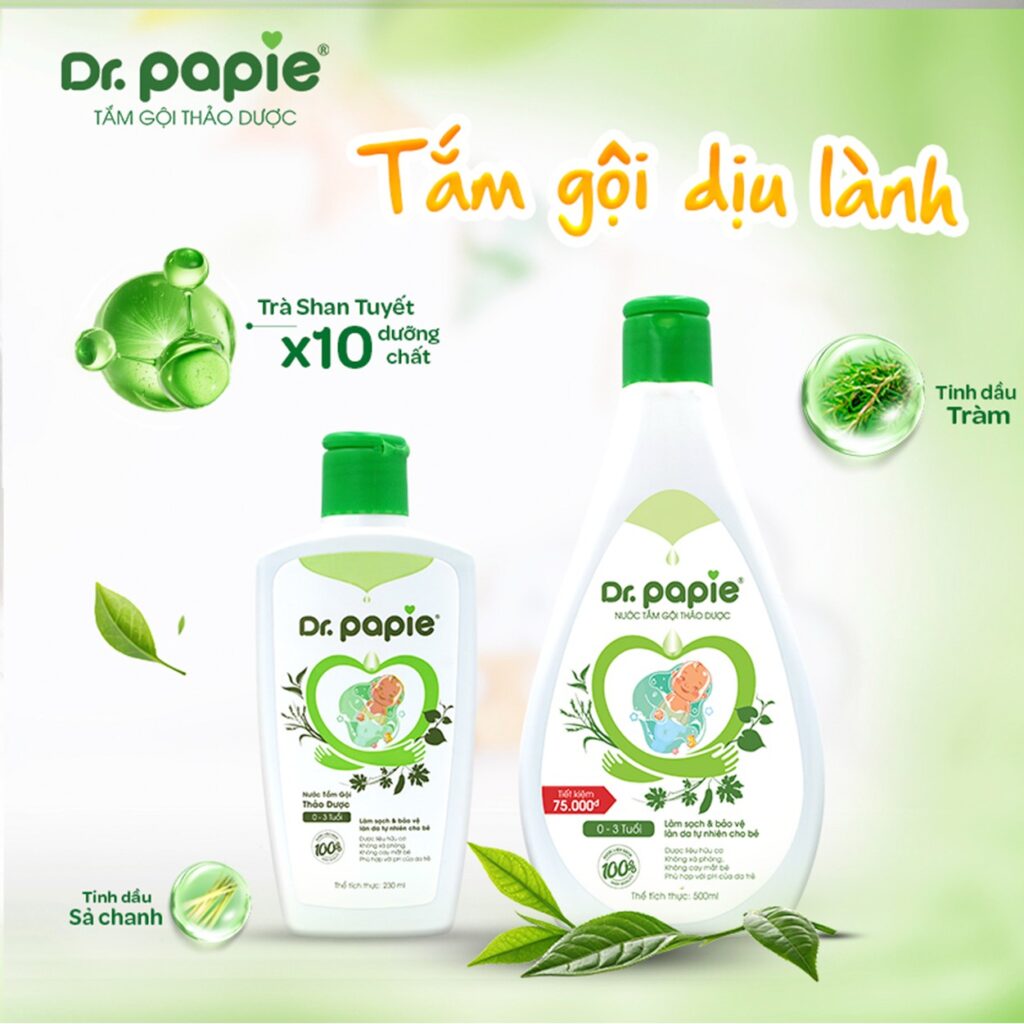 Sữa tắm gội Dr.Papie