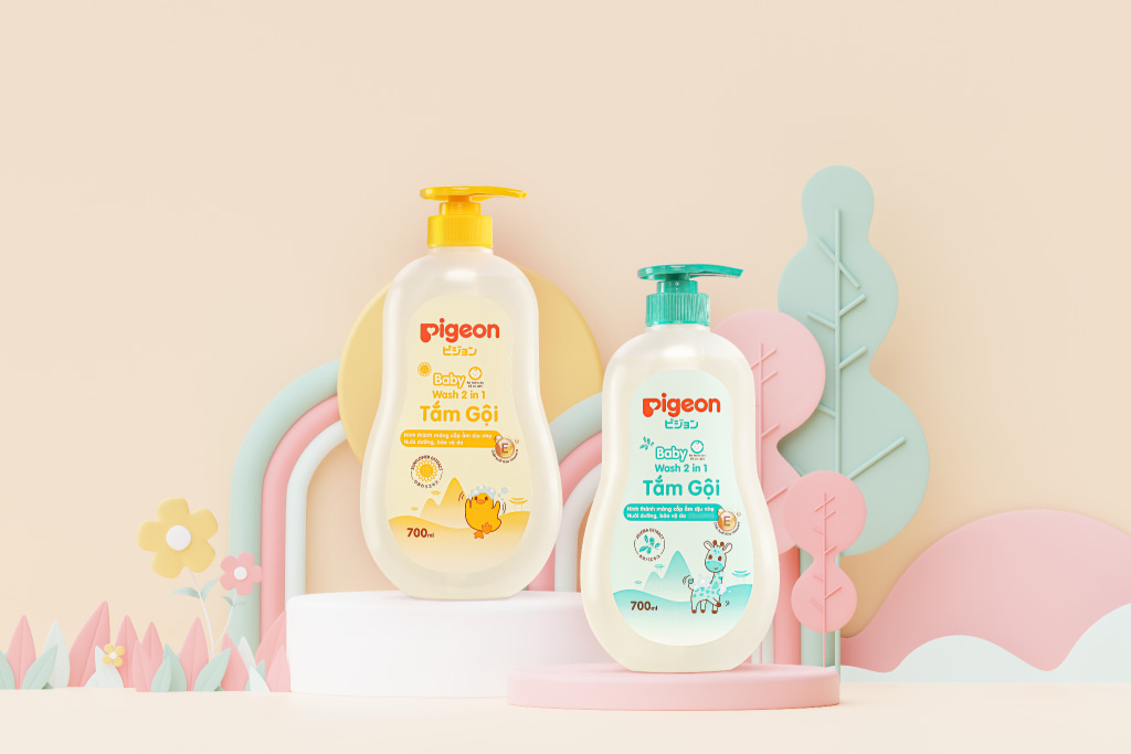 Sữa tắm gội Pigeon cho trẻ sơ sinh