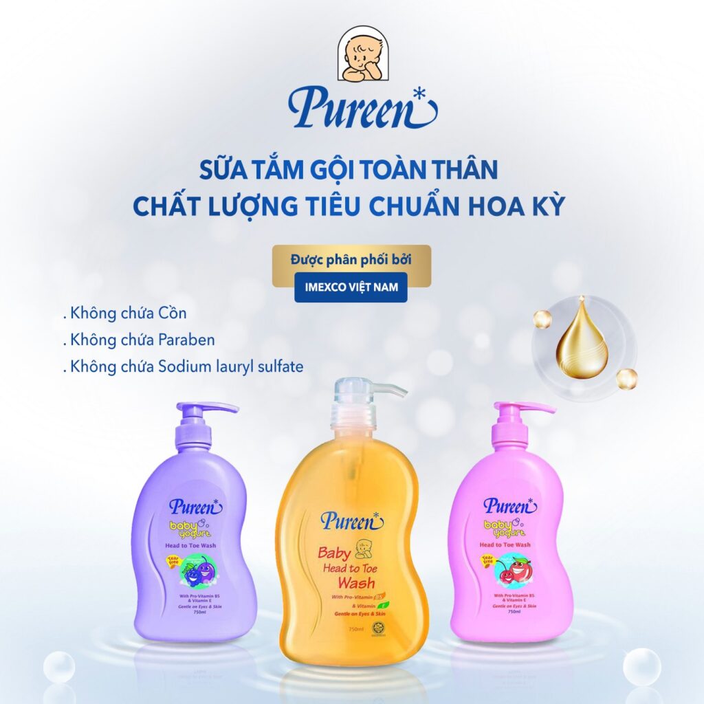 Sữa tắm gội Pureen