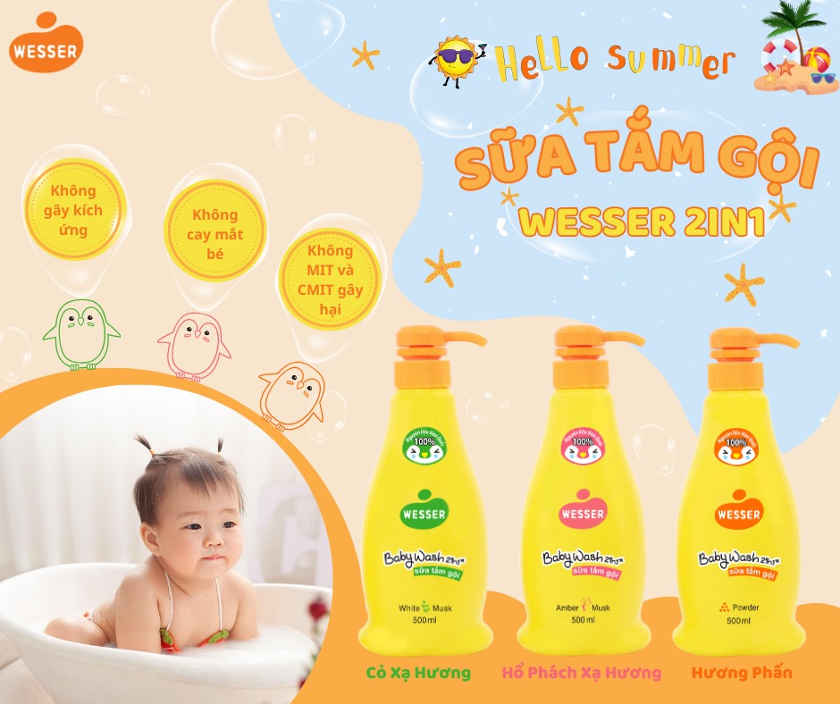 Sữa tắm gội Wesser