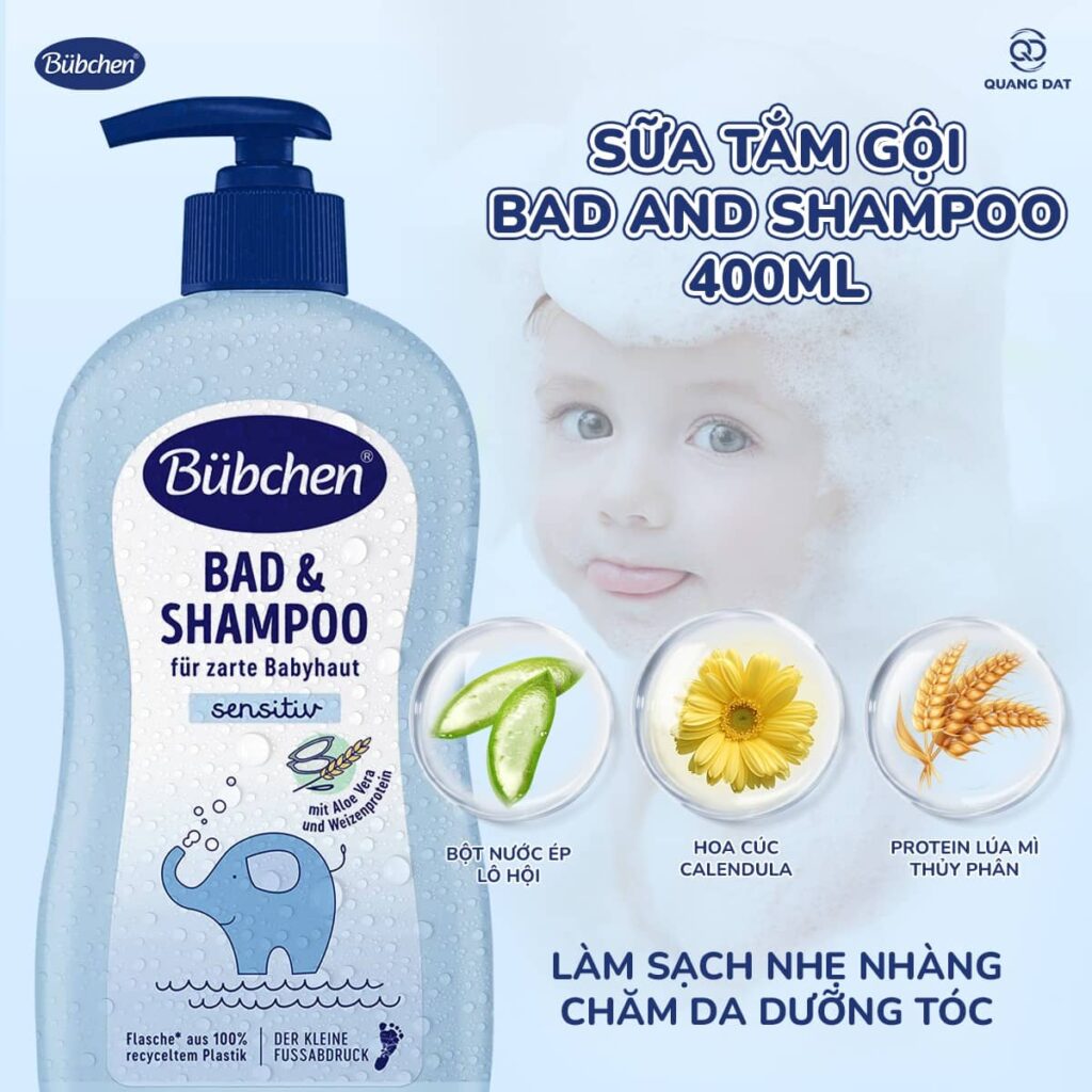 Sữa tắm gội cho bé Bubchen