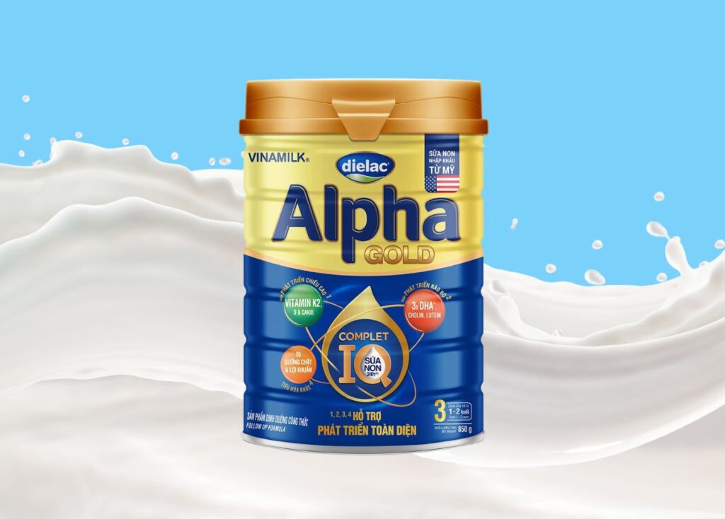 Sữa tăng cân cho bé Dielac Alpha Gold IQ
