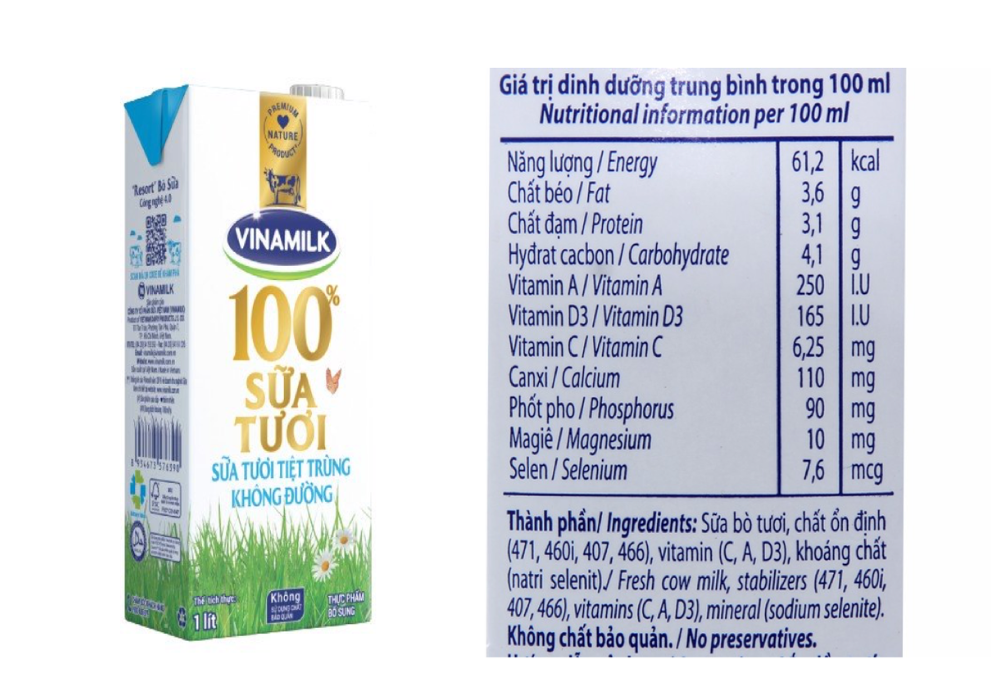 Sữa tươi mang lại giá trị dinh dưỡng cao