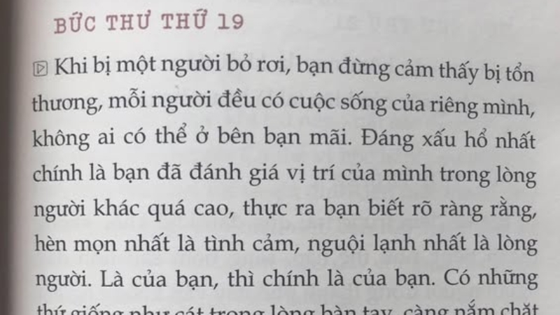 Bức thư thứ 19