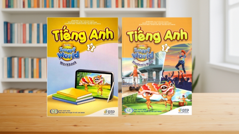 Sách giáo khoa Tiếng Anh 7 i-Learn Smart World.