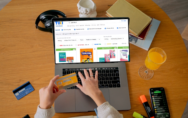 Mua sách giáo khoa tiểu học tại Tiki