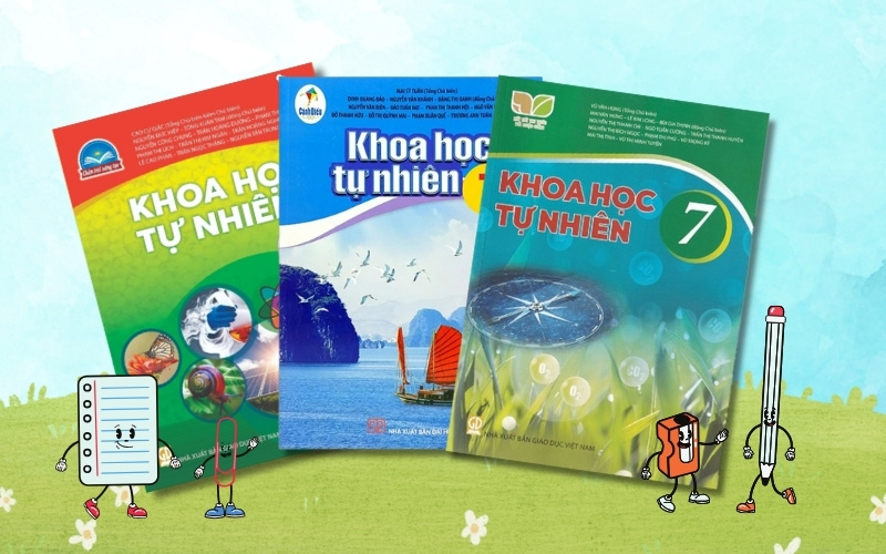 Ba bộ sách giáo khoa lớp 7 chính thức là Kết Nối Tri Thức, Chân Trời Sáng Tạo và Cánh Diều